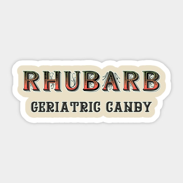 Rhubarb #5 Sticker by Malarkey